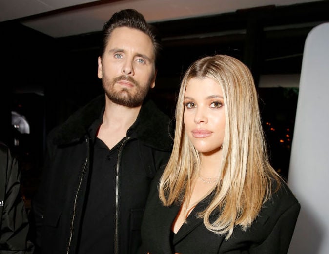 Scott Disick and Sofia Richie at an event in February 2020