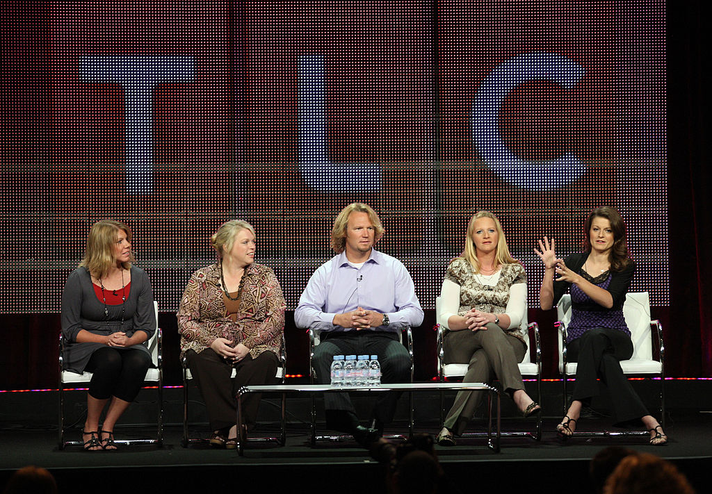 Meri Brwon, Janelle Brown, Kody Brown, Christine Brown and Robyn Brown speak at the 2010 Summer TCA pres tour