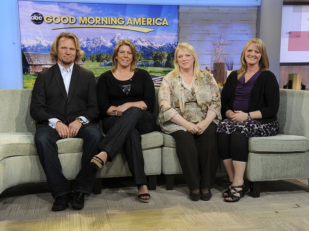 Kody Brown with Meri Brown, Janelle Brown, and Christine Brown, visits 'Good Morning America'