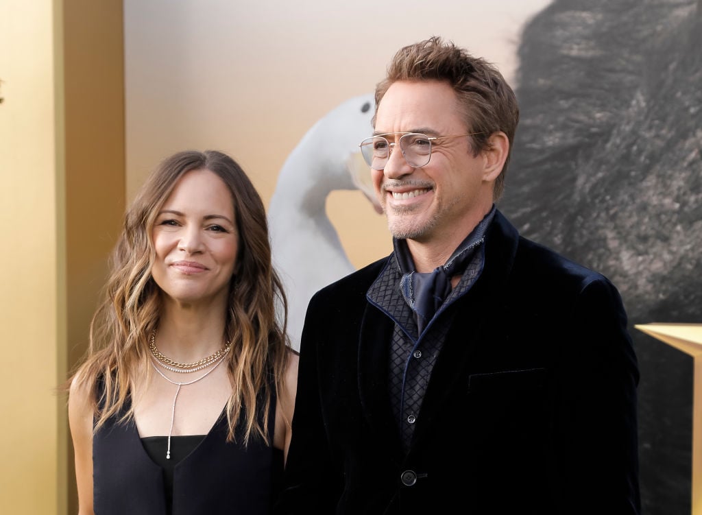 Susan Downey and Robert Downey Jr. attend the premiere of 'Dolittle'