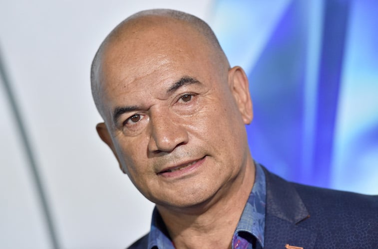Temuera Morrison on the red carpet