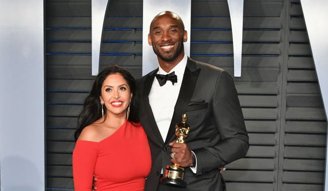Vanessa and Kobe Bryant at a party in March 2018