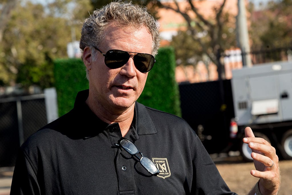 Will Ferrell attending a ceremony for LA FC