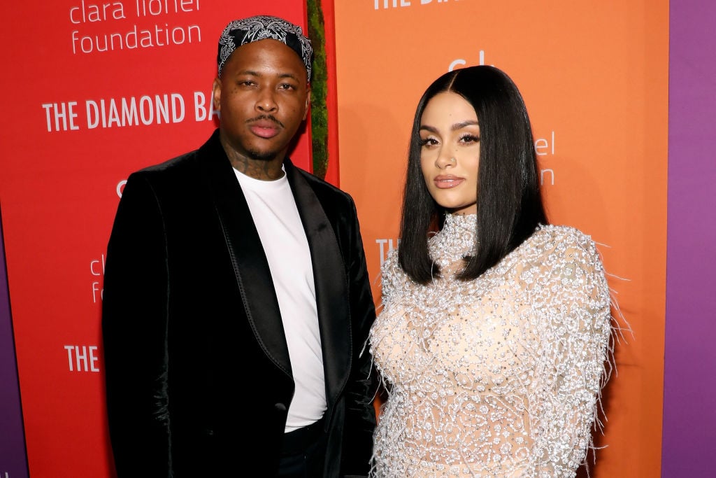 YG and Kehlani on the red carpet at an event in September 2019