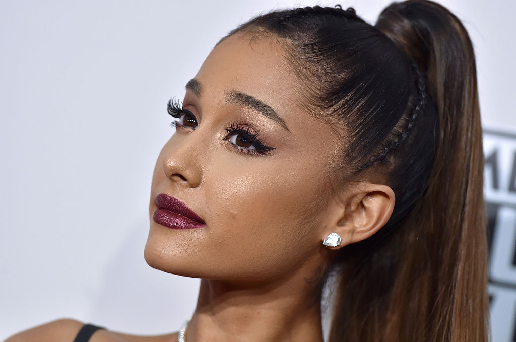 Ariana Grande arrives at the 2016 American Music Awards at Microsoft Theater on November 20, 2016 in Los Angeles, California.