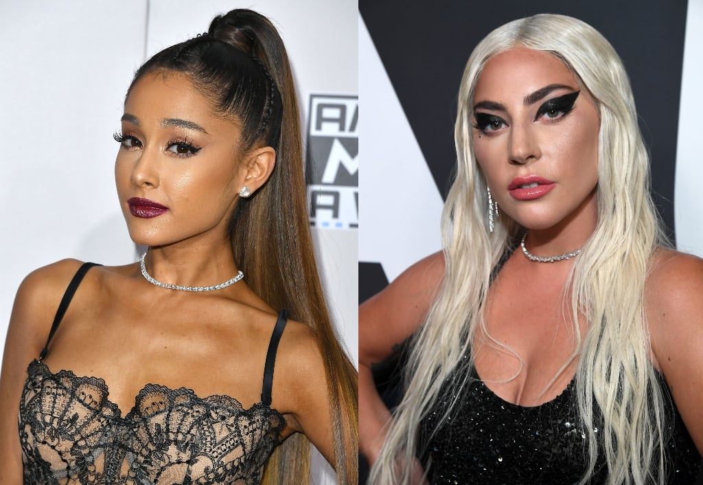 composite image of Ariana Grande and Lady Gaga