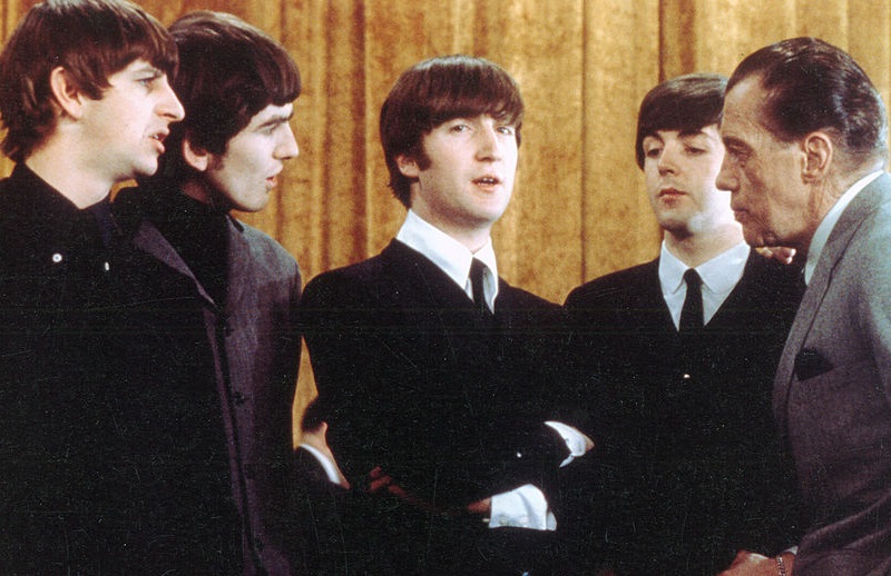 John Lennon with The Beatles and Ed Sullivan