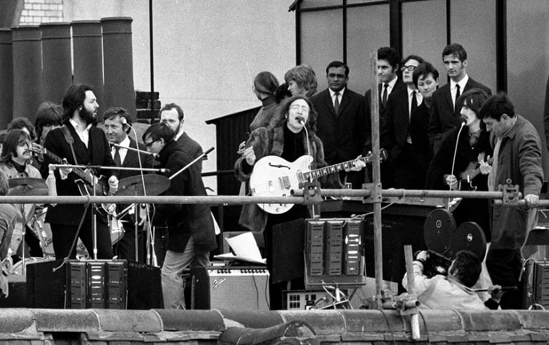 beatles rooftop performance