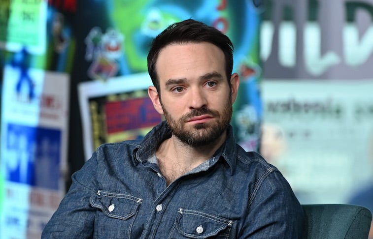 Charlie Cox sits during an interview