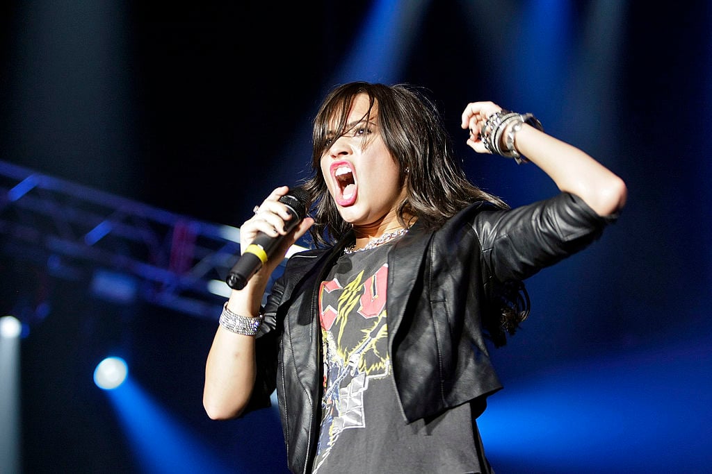 Demi Lovato performs at Wembley Arena on June 15, 2009 in London, England.