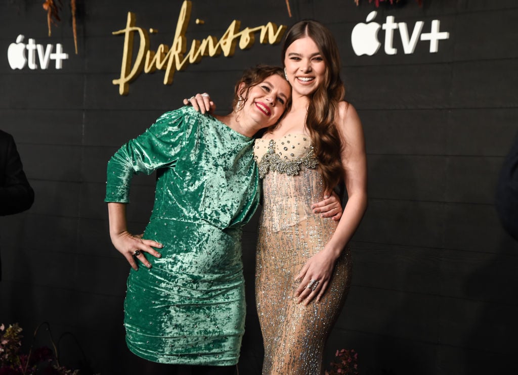 Creator of 'Dickinson' Alena Smith and actress Hailee Steinfeld at Apple's Global Premiere of 'Dickinson' on October 17, 2019