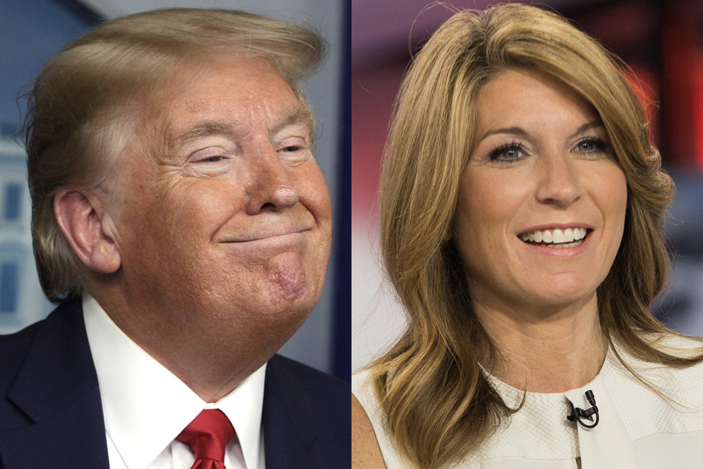 Donald Trump and Nicolle Wallace