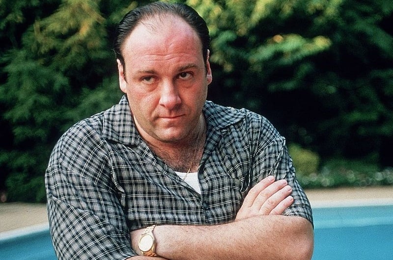 James Gandolfini doing a 'Sopranos' scene