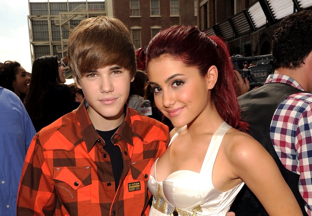 Justin Bieber (L) and Ariana Grande attend Variety's 4th Annual Power of Youth event on October 24, 2010