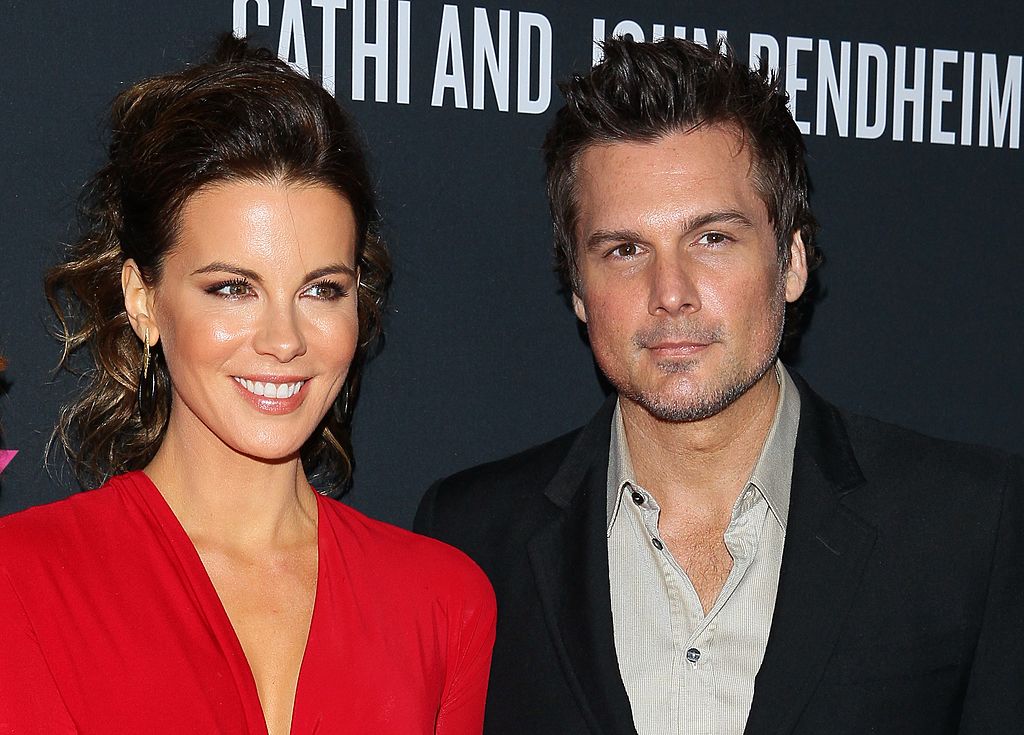 Kate Beckinsale and Len Wiseman attend the Elyse Walker's Pink Party Benefiting The Women's Cancer Program At Cedars-Sinai's Samuel Oschin Comprehensive Cancer Institute held at The Barker Hanger on October 19, 2013 in Santa Monica, California. 