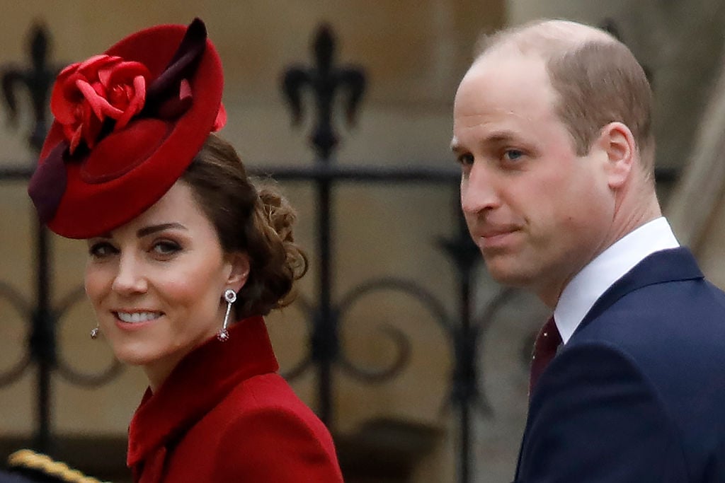 Kate Middleton and Prince William arrive to attend the annual Commonwealth Service at Westminster Abbey