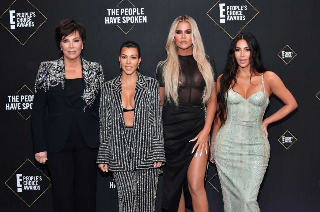 Kris Jenner, Kourtney Kardashian, Khloé Kardashian, and Kim Kardashian West at 2019 E! People's Choice Awards