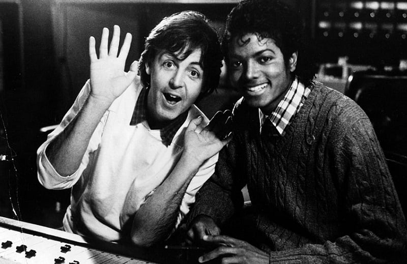 Paul McCartney and Michael Jackson