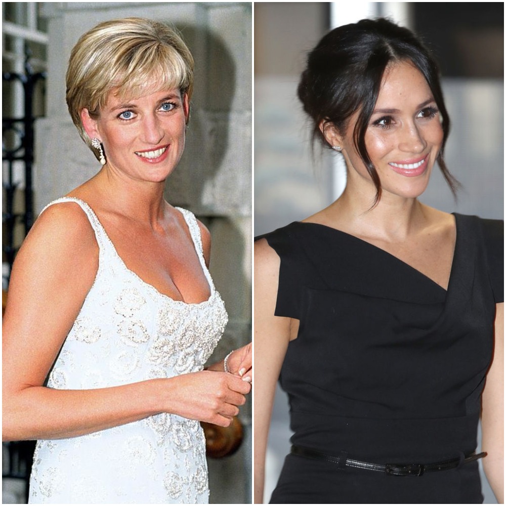 Princess Diana and Meghan Markle