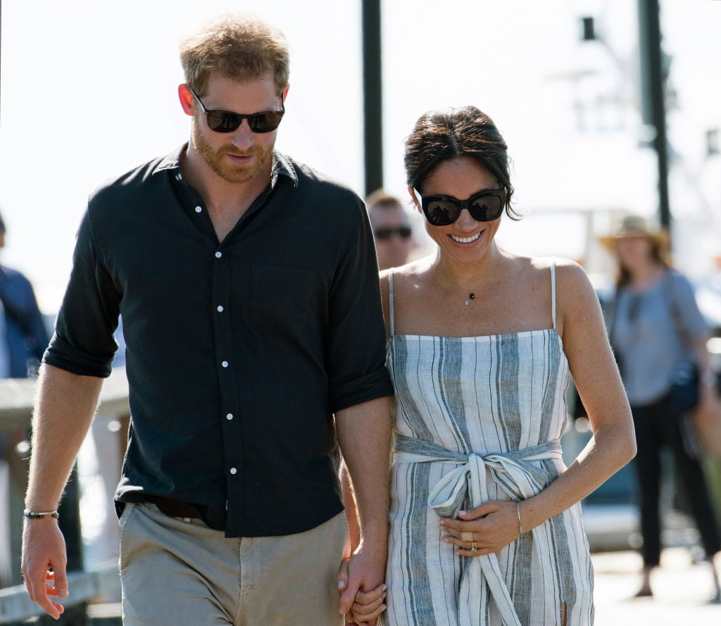 Prince Harry and Meghan, Duchess of Sussex visit Kingfisher Bay Resort on October 22, 2018 in Fraser Island, Australia