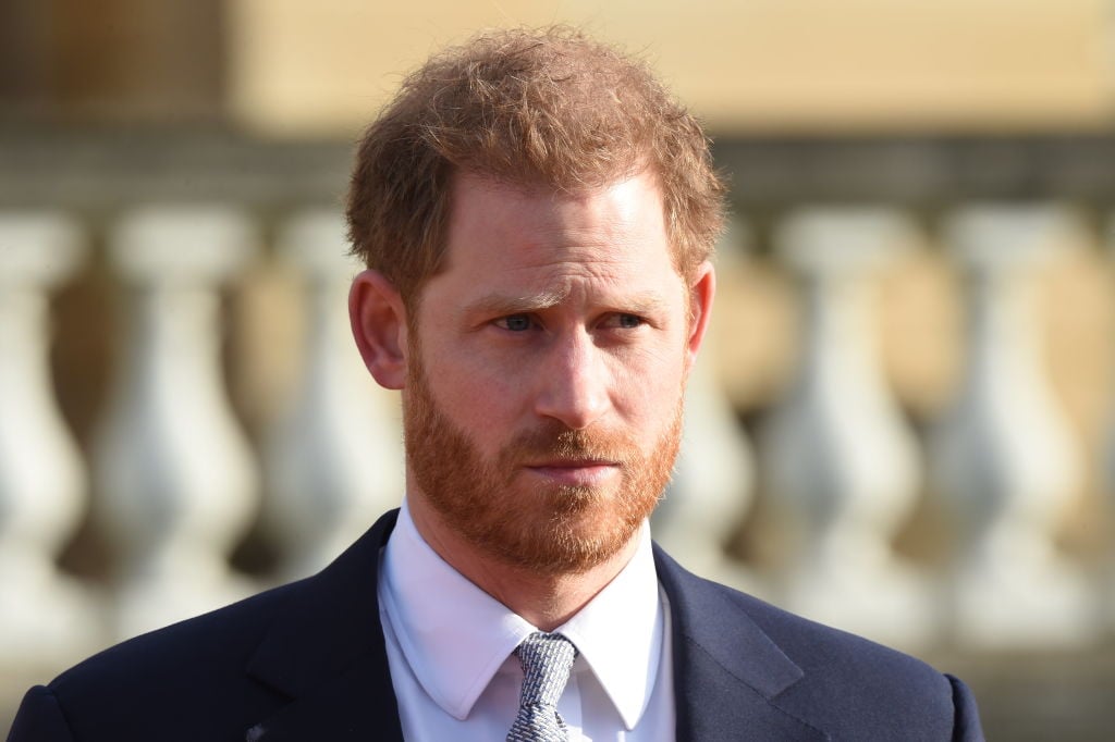 Prince Harry watches children play rugby league prior to the draw for the Rugby League World Cup 2021