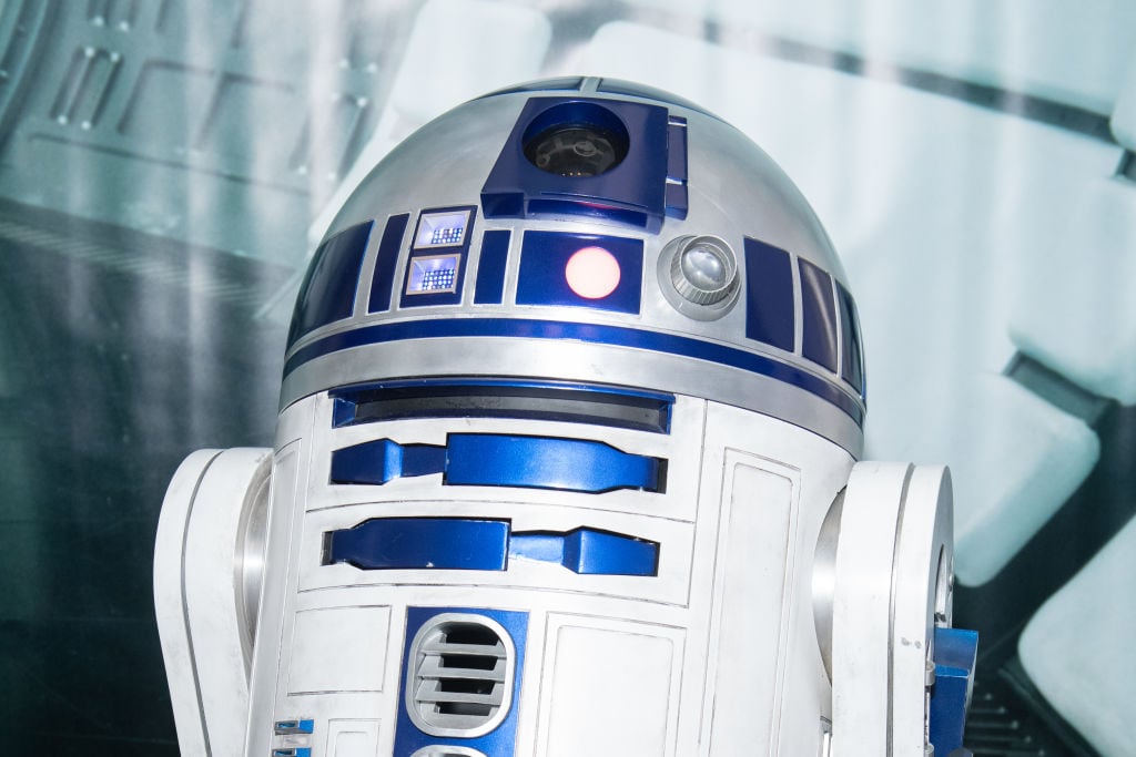 R2-D2 at the SiriusXM Studios to promote 'Star Wars: The Rise of Skywalker' on March 10, 2020.
