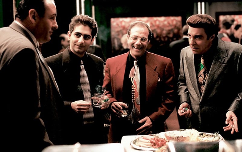 'Sopranos' characters wearing suits