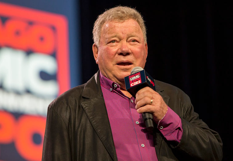 William Shatner speaks onstage