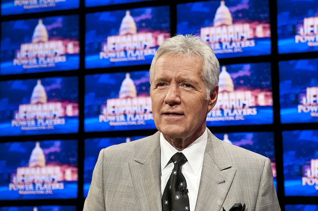 Alex Trebek before taping of 'Jeopardy!' Power Players Week