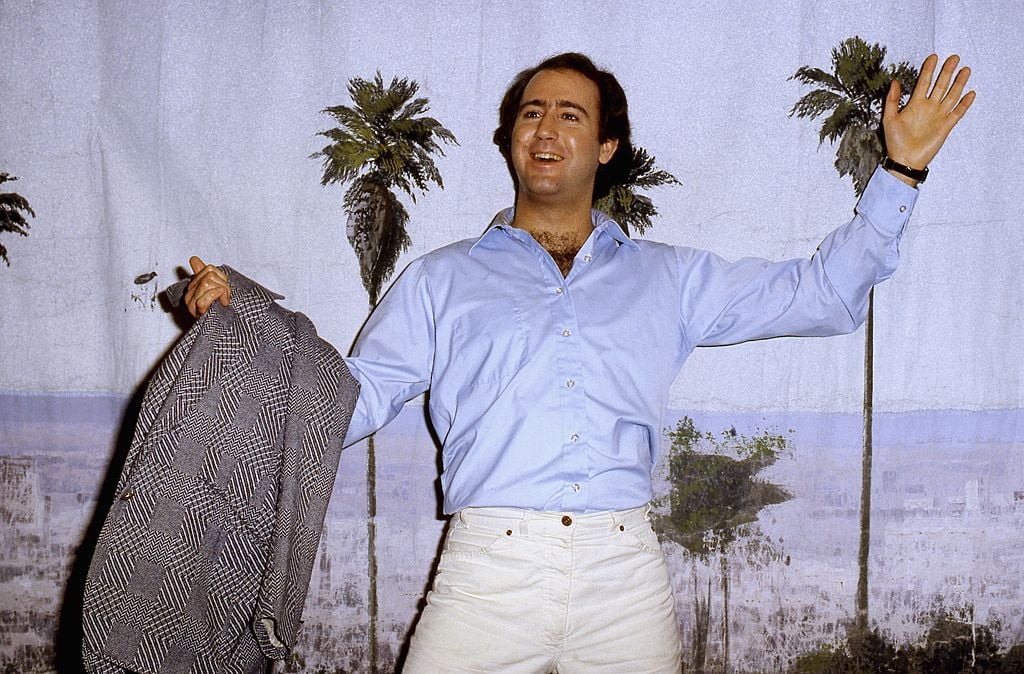 Andy Kaufman arrives to host the latenight sketch comedy show 'Fridays' on February 20, 1981
