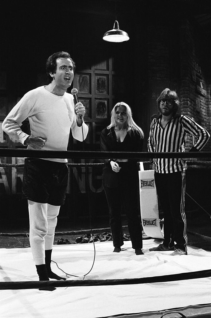 Andy Kaufman and Bob Zmuda on October 20, 1979