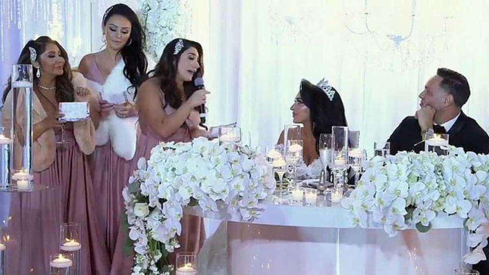 Angelina wedding speech 'Jersey Shore: Family Vacation'