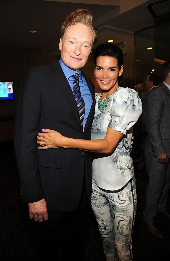 Angie Harmon and Conan O'Brien