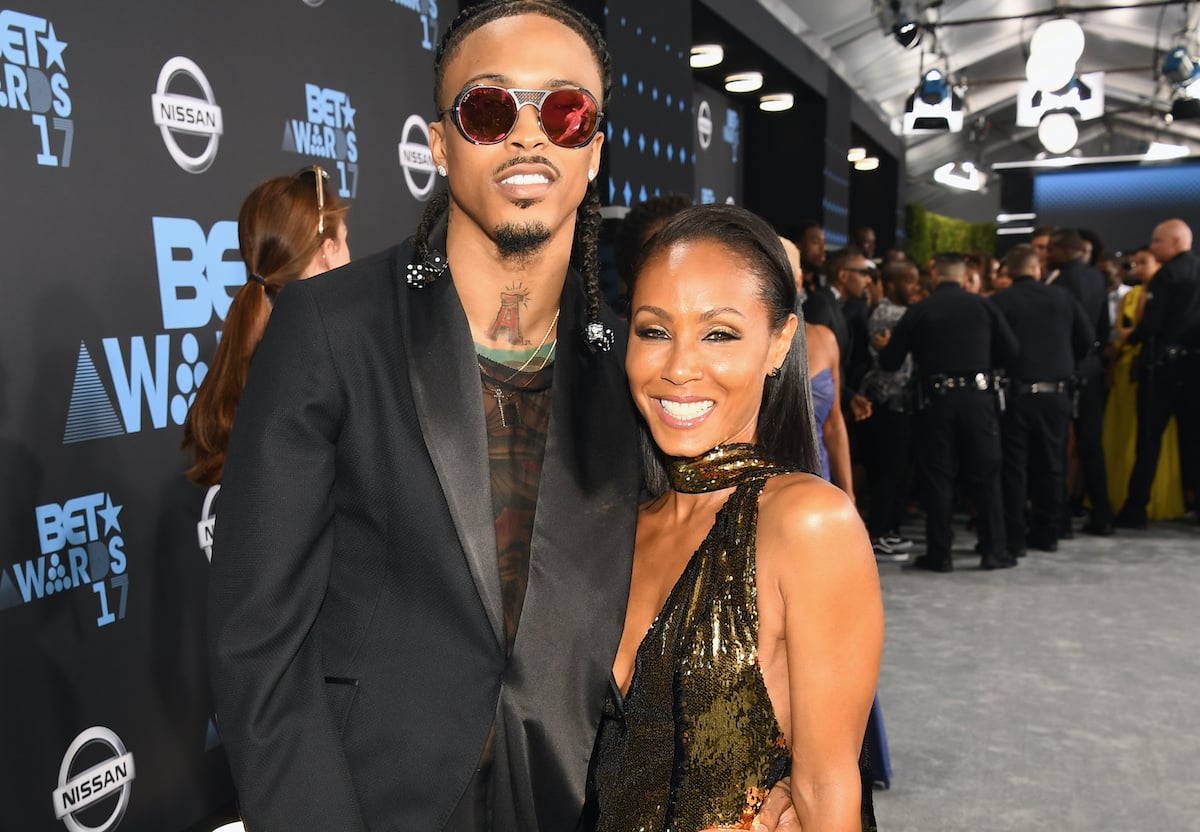 August Alsina and Jada Pinkett-Smith at an event