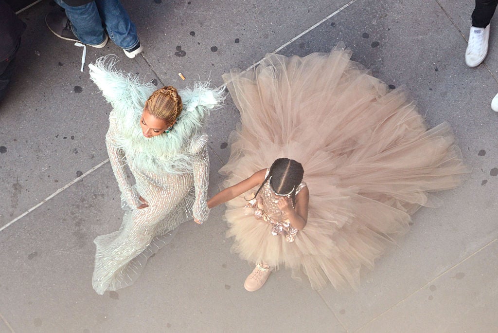 Beyoncé and Blue Ivy Carter attend the 2016 MTV Video Music Awards  