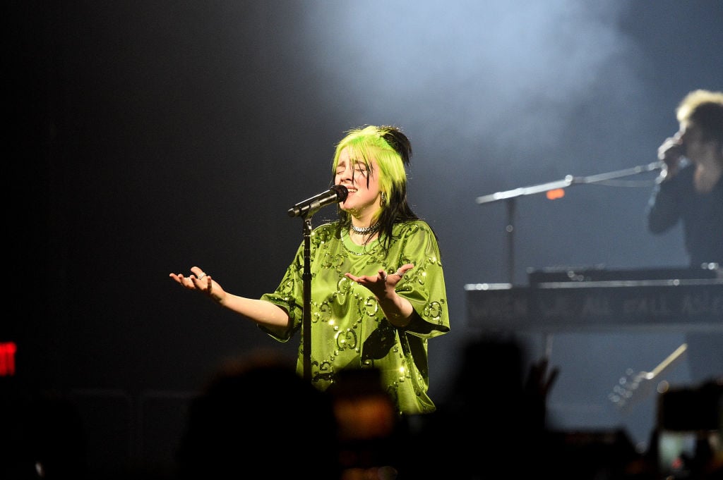 Billie Eilish performs live on stage at Billie Eilish 'Where Do We Go?' World Tour Kick Off 