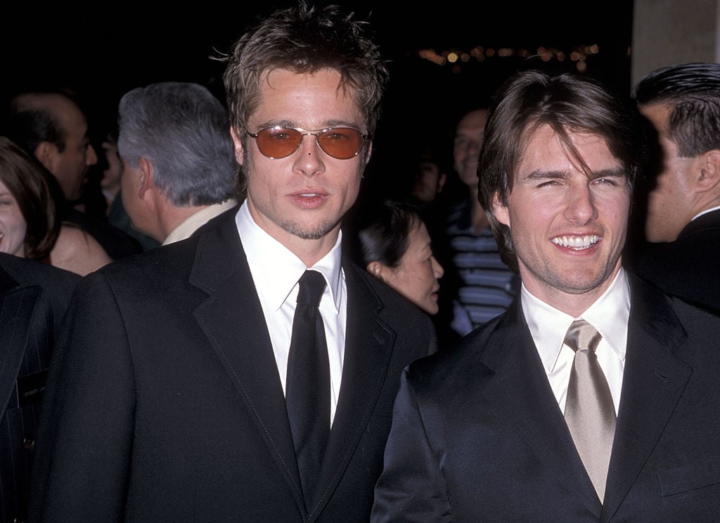 Actor Brad Pitt and actor Tom Cruise attend the Artists Rights Foundation 