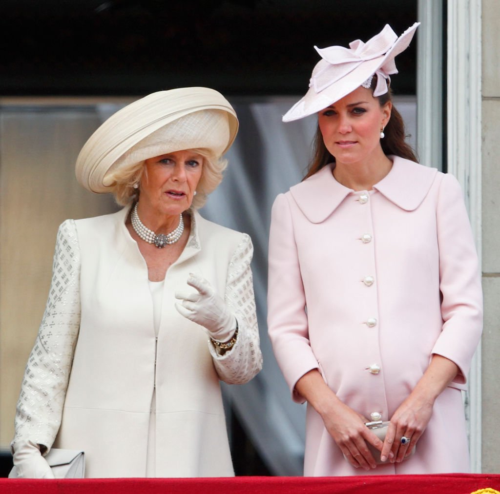 Camilla Parker Bowles and Kate Middleton at 2013 Trooping the Colour