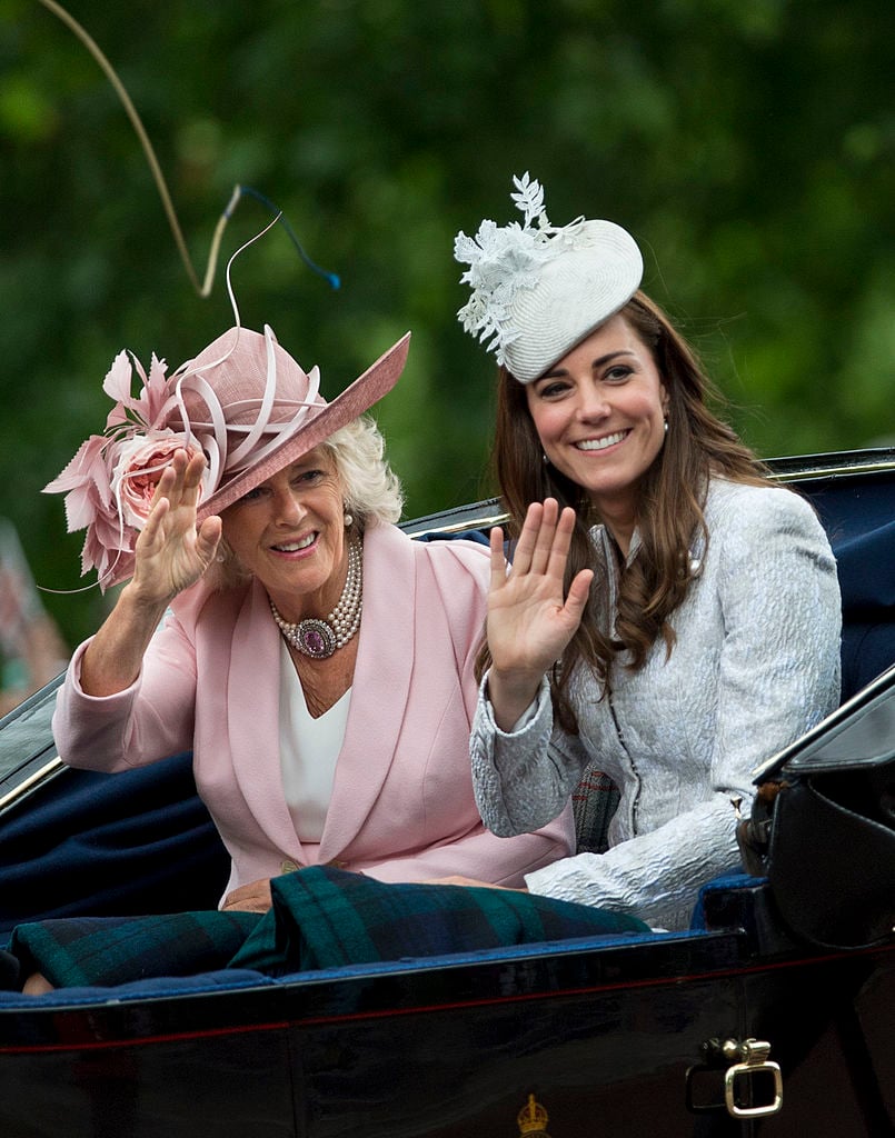 Camilla Parker Bowles and Kate Middleton at 2014 Trooping the Colour