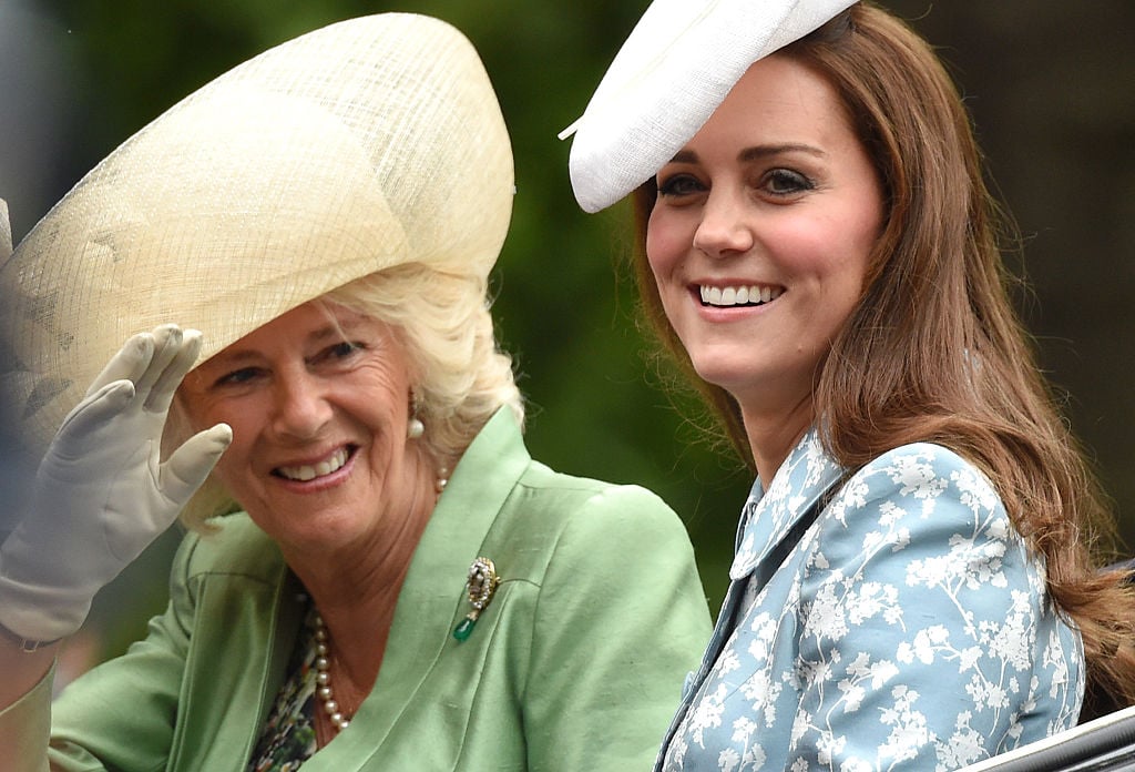 Camilla Parker Bowles and Kate Middleton at 2015 Trooping the Colour