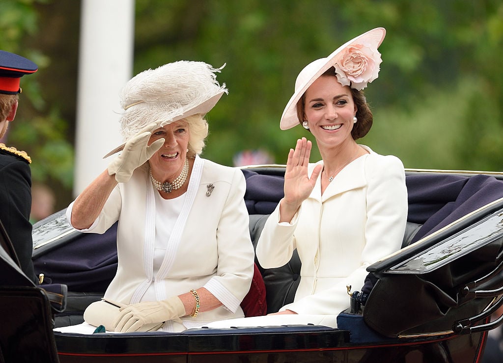 Camilla Parker Bowles and Kate Middleton at 2016 Trooping the Colour