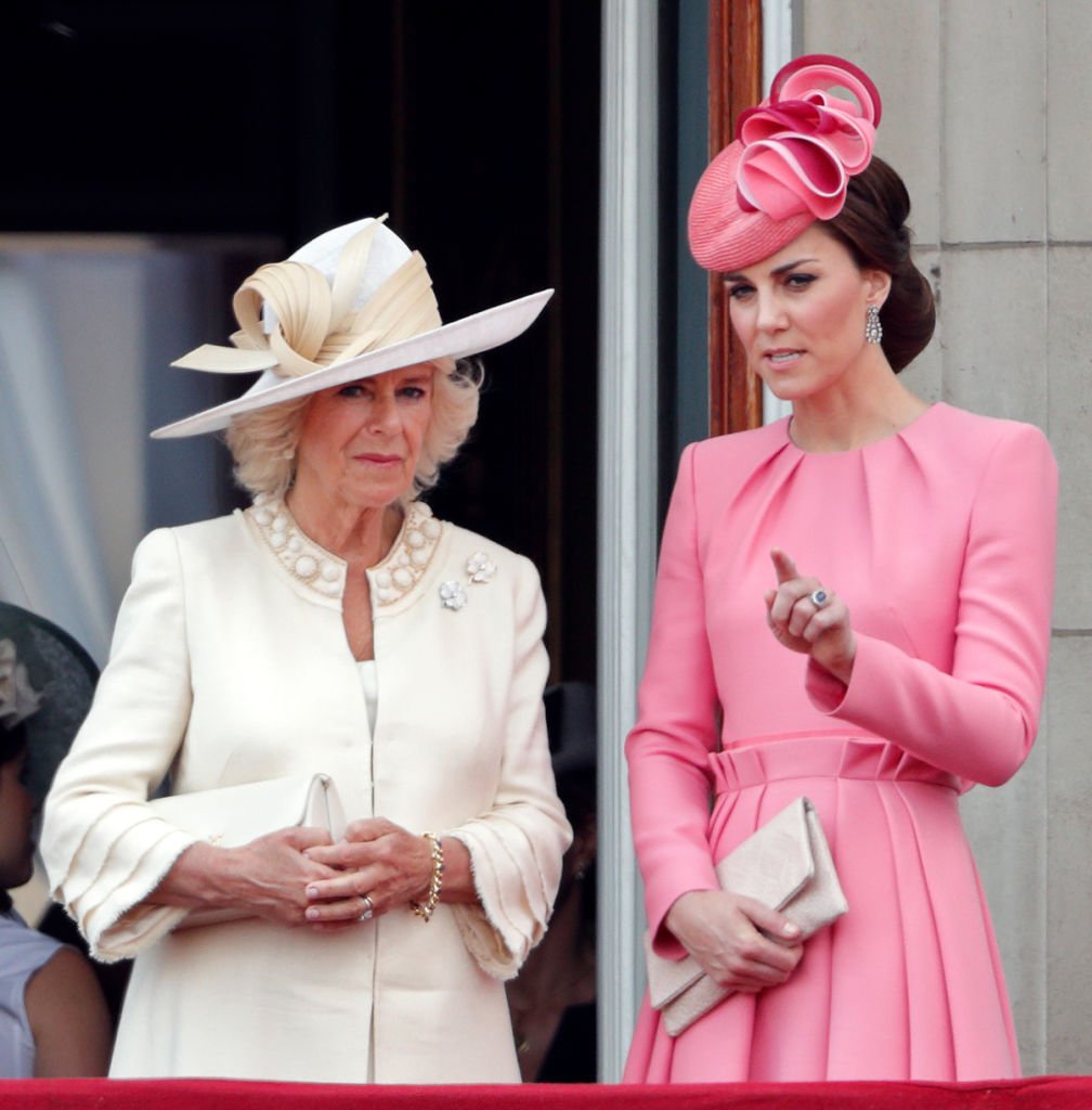 Camilla Parker Bowles and Kate Middleton at 2017 Trooping the Colour