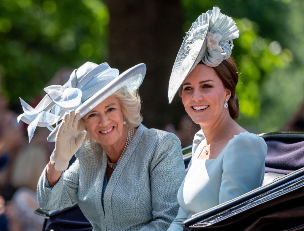 Camilla Parker Bowles and Kate Middleton at 2018 Trooping the Colour