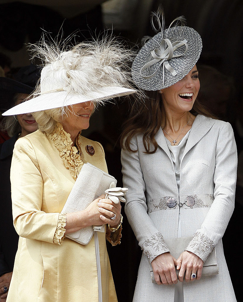 Camilla Parker Bowles and Kate Middleton attend 2011 Garter Service
