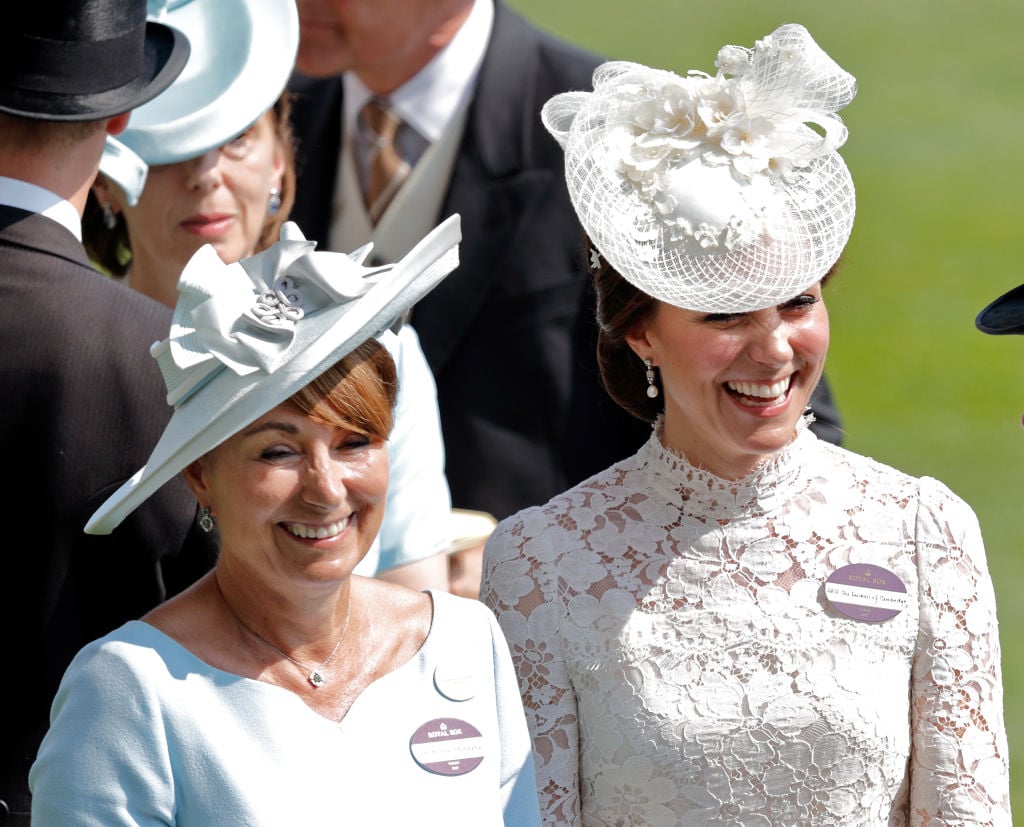 Catherine, Duchess of Cambridge and her mother Carole Middleton attend day 1 of Royal Ascot at Ascot Racecourse on June 20, 2017 in Ascot, England