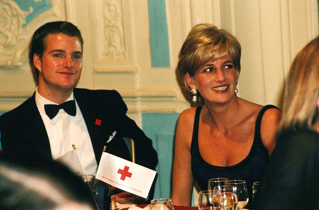 Chris O'Donnell with Princess Diana in 1997 | Dave Benett/Getty Images