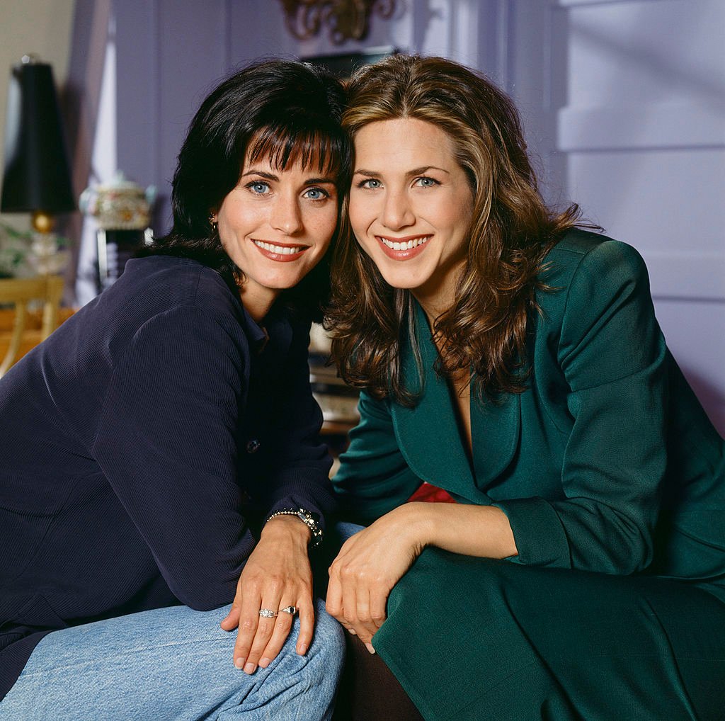 Courteney Cox as Monica Geller and Jennifer Aniston as Rachel Green  | Reisig & Taylor/NBCU Photo Bank/NBCUniversal via Getty Images  