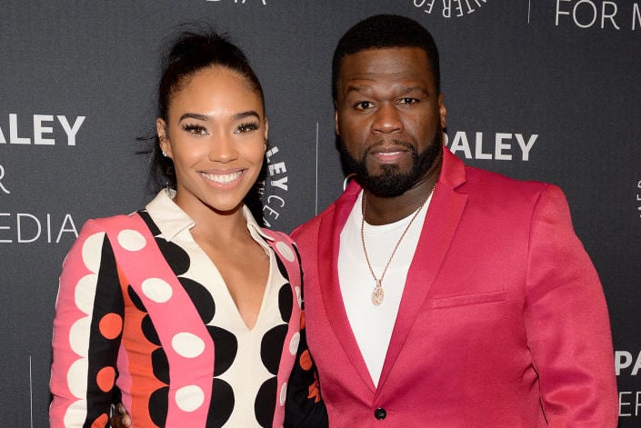 Jamira 'Cuban Link' Haines and Curtis '50 Cent' Jackson on the red carpet