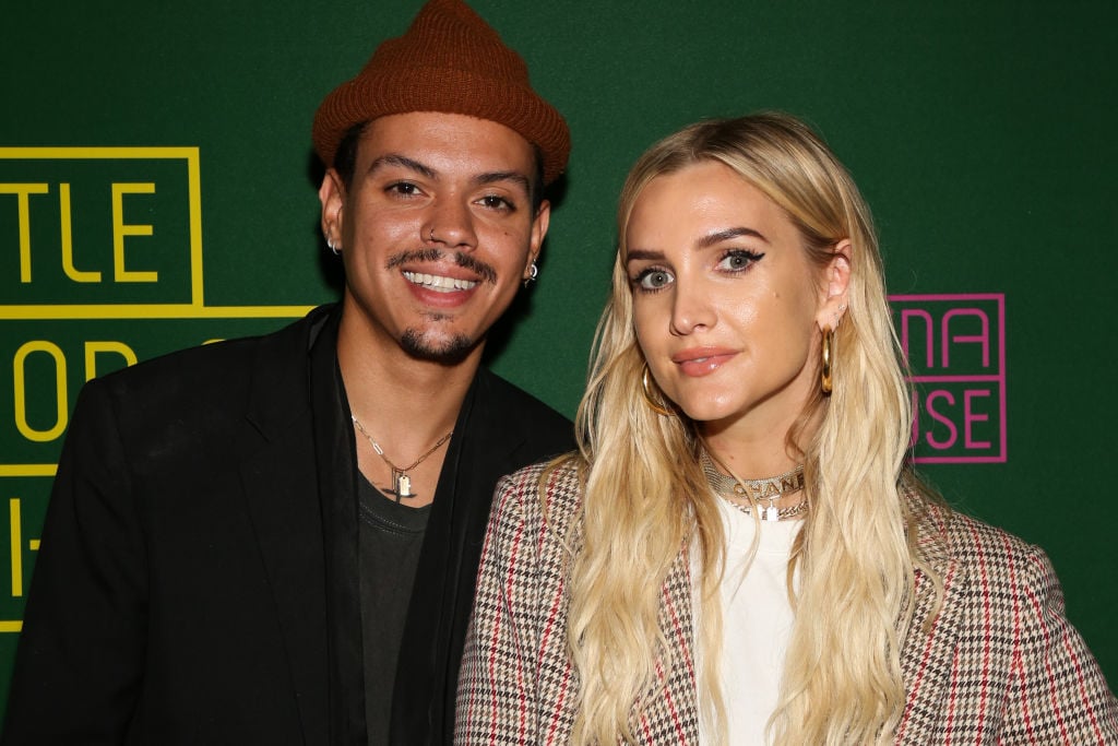 Evan Ross and Ashlee Simpson Ross attend opening night of 'Little Shop Of Horrors'