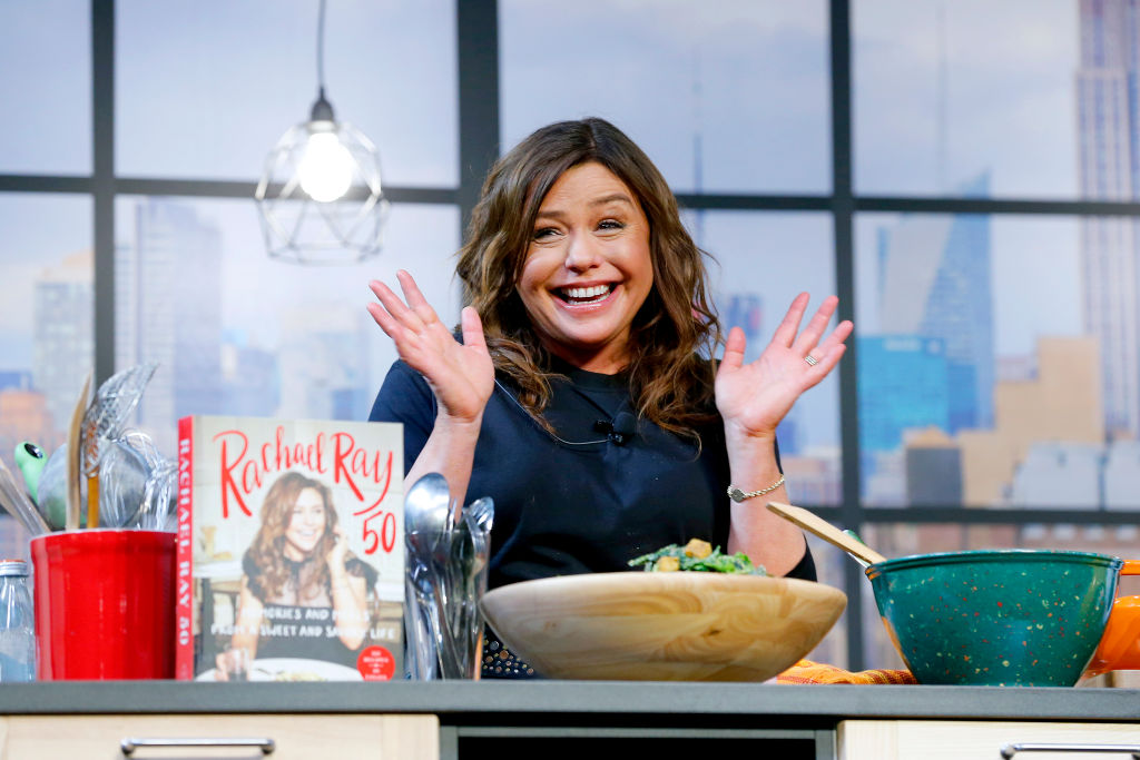 Chef Rachael Ray onstage during a culinary demonstration at the Grand Tasting presented by ShopRite featuring Culinary Demonstrations at The IKEA Kitchen